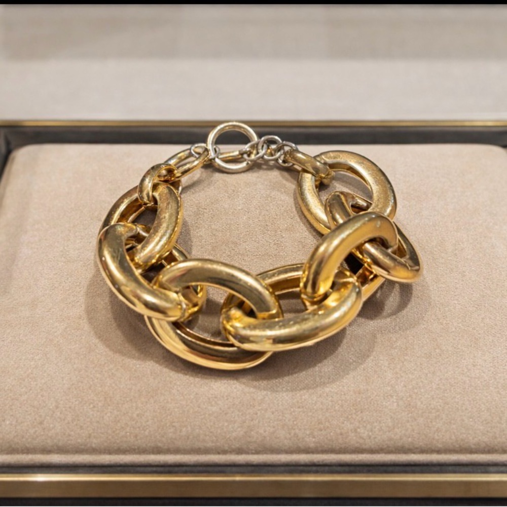 1980 1990’s Lydell NYC Chunky Gold Link Bracelet Vintage